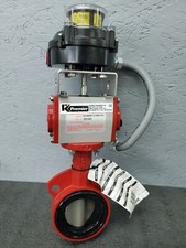 Bray Pneumatic Actuated 3" Flange Butterfly Valve w/ Asco Position Indicator