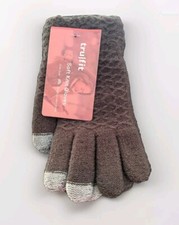Tru Fit Ladies Soft Knit Gloves Purple Touch Screen Glove- One Size