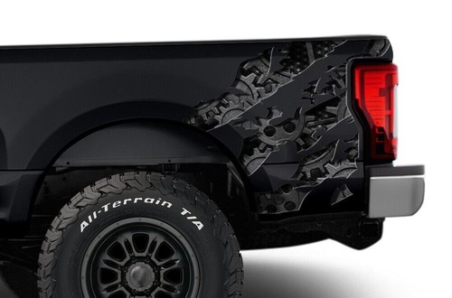 Arrière Quart Panneau Graphisme Kit Décalque pour Ford F-250 F-350 - Photo 1 sur 2