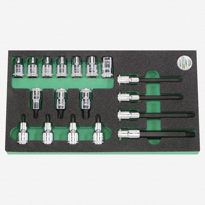 Heyco Torx 1/2'' Drive Socket Set, 18 Pieces