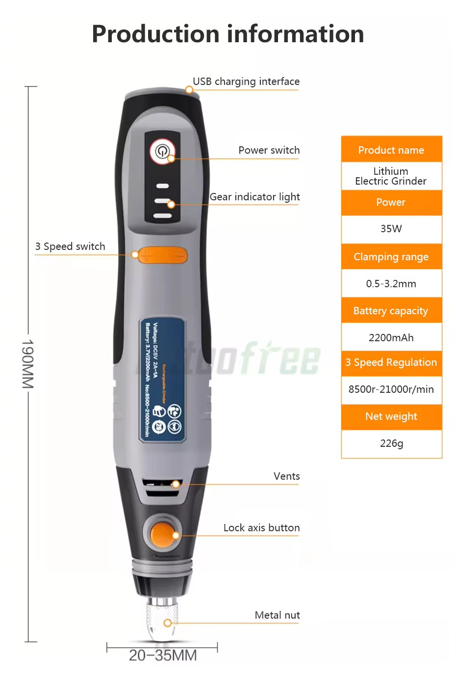 Mini Trapano Cordless 3velocità USB Dremel Fai da Te Incisione Elettrico Set - Miniatura 12