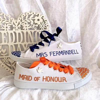 personalised bridal shoes