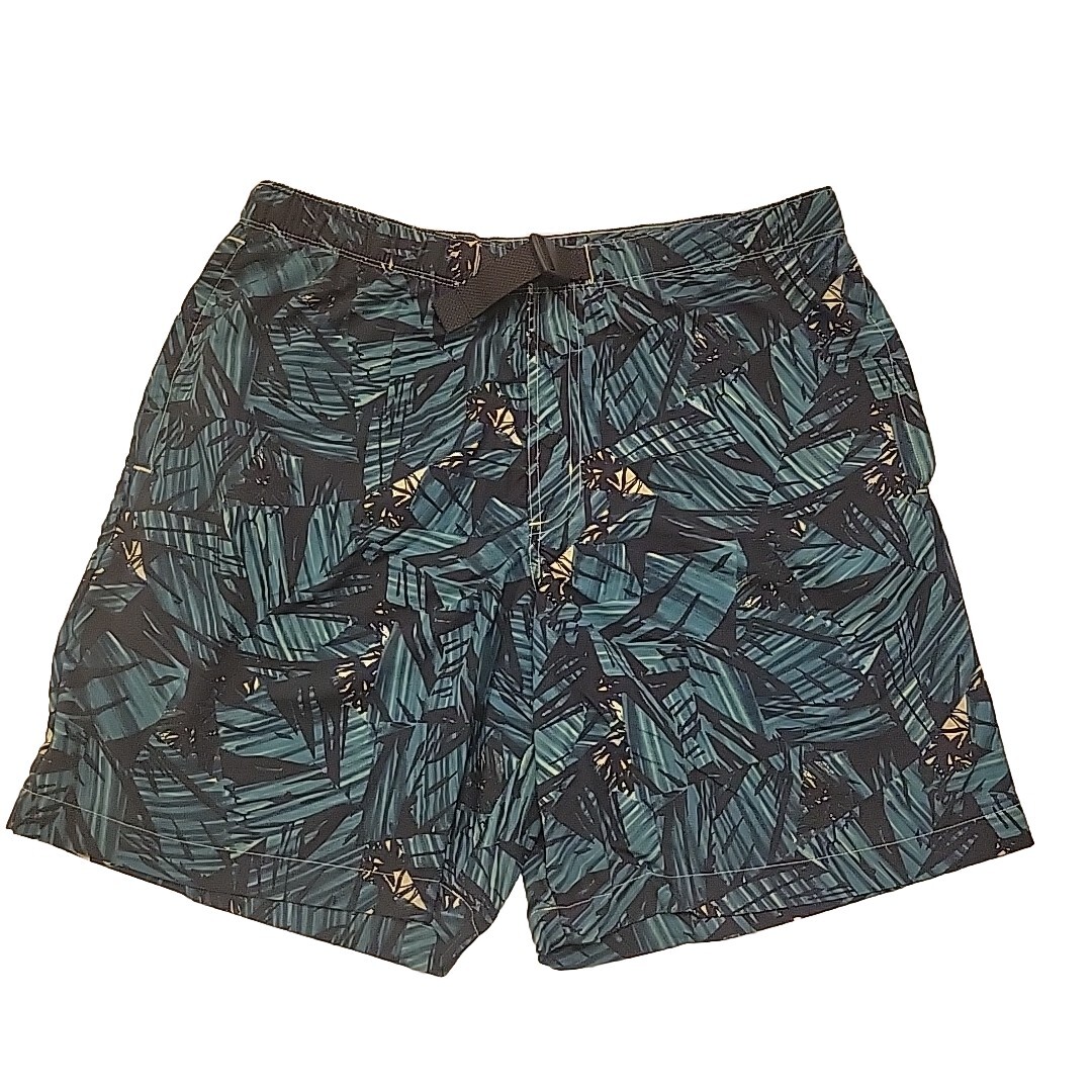 Columbia Mens Swim Trunks Shorts Mesh Lined Belted Omni Shade Sun Protection M