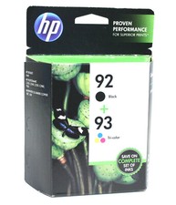 2PK Genuine HP 92 HP 93 Ink Cartridge for Deskjet 5420 5440 D4145 EXP DATE