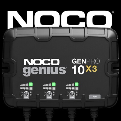 NOCO Genius GENPRO10X3 3-Bank 30A (10A/Bank) 12V Onboard Marine