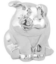 Smiling Pig Hood Ornament (CHROME) Peterbilt Freightliner