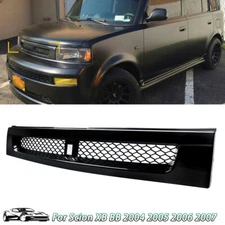 Gloss Black Front Bumper Hood Grille Trim For 2004-2007 Scion XB BB JMD Mesh ABS