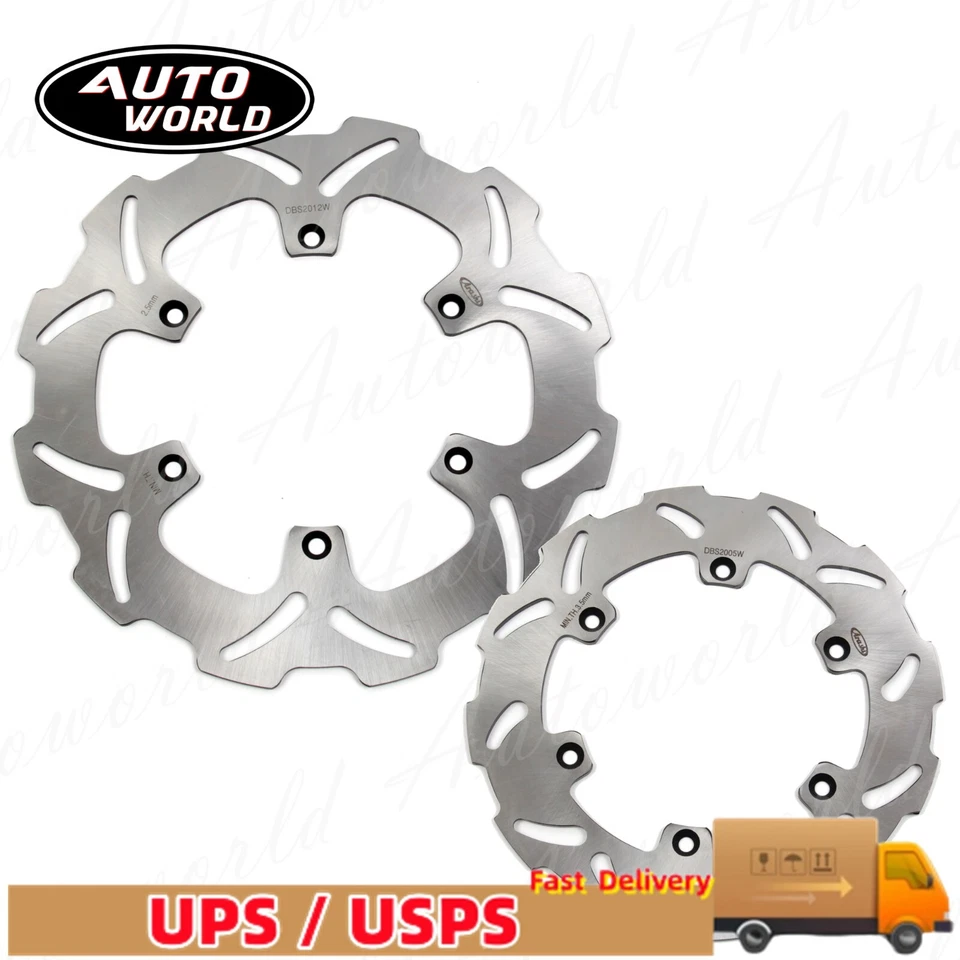 For Suzuki DRZ400E DRZ400S 2000-2008 2007 2006 2005 Front Rear Brake Disc Rotor - Image 2 of 4
