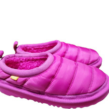 NWOB KIDS SIZE 5 ROCK ROSE UGG TASMAN LTA LOAFERS SLIPPERS 1131810K PUFF UPPERS