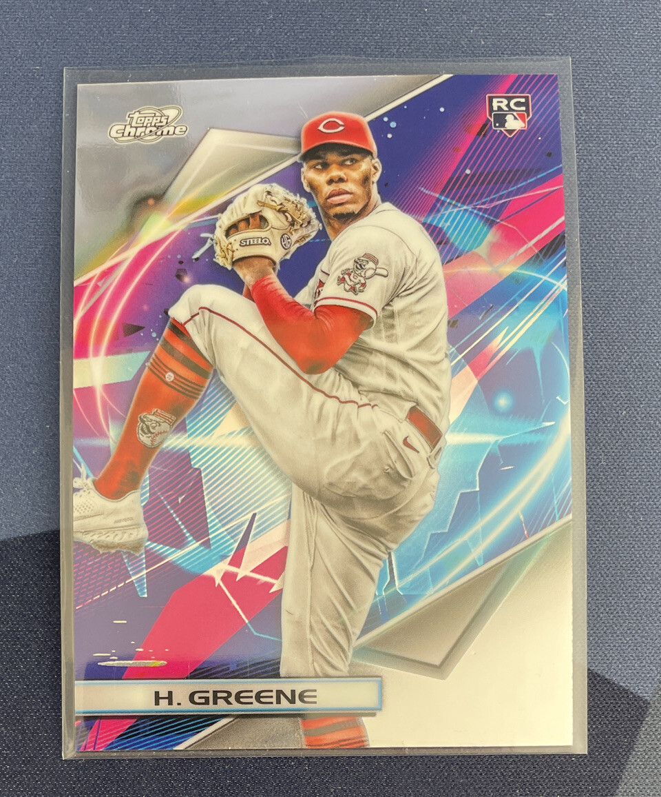 2022 Topps Chrome Cosmic #168 Hunter Greene Reds Rookie RC