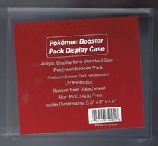Pro-Safe Acrylic Display Case  for Pokemon Booster Box UV Protection acid free