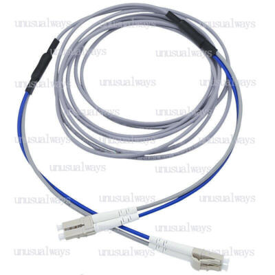 Armored Cable Fiber Patch Cord LC-LC UPC Pigtail Multi-Mode Cables Duplex 10M #E