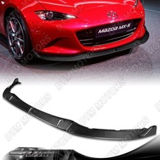 For 16-21 Mazda Miata Mx-5 Carbon Fiber Front Bumper Body Splitter Spoiler Lip