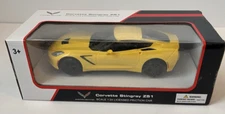 GM Friction Licensed Chevy Corvette Stingray C7 Z51 1:24 Scale Yellow New