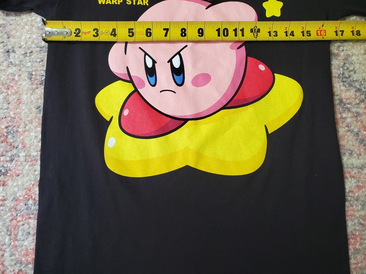 Nintendo Kirby Warp Star Black T-Shirt-Nintendo Licensed-Youth XL