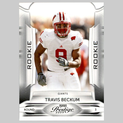 Travis Beckum Rookie #131 2009 Playoff Prestige New York Giants Football Card NM
