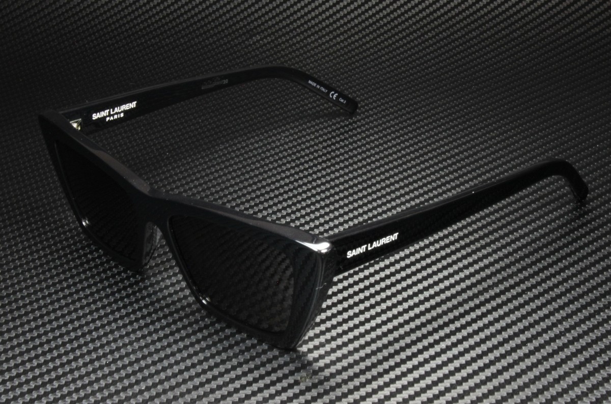 SAINT LAURENT YSL 276 Mica 001 Cat Eye Black Shiny Grey 53 SAINT LAURENT YSL 276 Mica 001 Cat Eye Black Shiny Grey 53