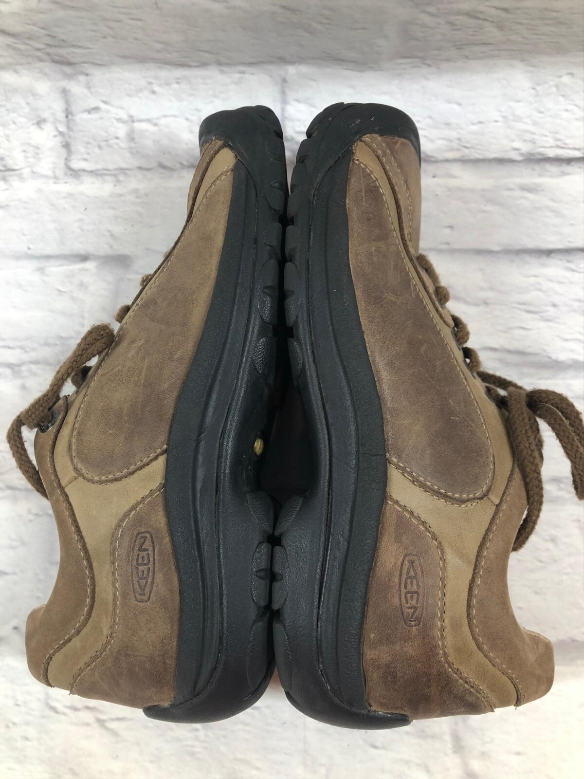 Keen Briggs Scarpe da ginnastica da trekking in pelle marrone da donna 9 39 5 (b4a)