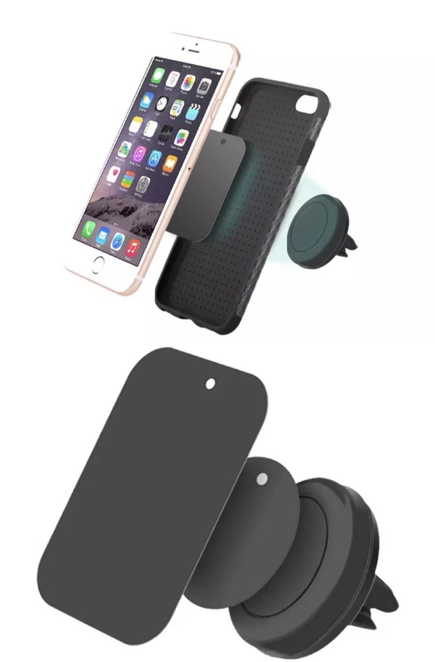 LOT GPS Cell Phone Holder Magnetic Car Mount Air Vent Stand fit iPhone wholesale - Image 3 of 3