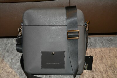 Porsche Design Voyager Schultertasche SVZ 28 cm Grau, Leder