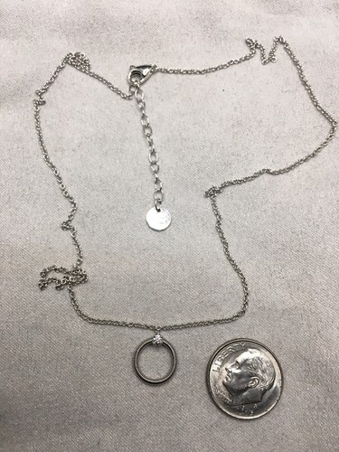 Collar colgante círculo pequeño diamante MARCO BICEGO Bi49 oro blanco de 18 quilates 0,03 TCW - Imagen 4 de 6