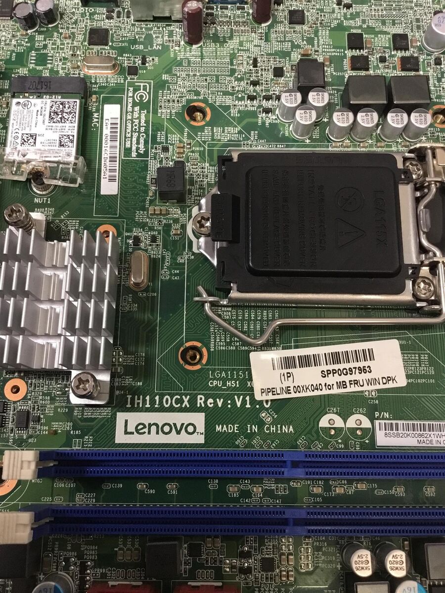 Lenovo IdeaCentre 510S-08ISH Motherboard LGA 1151/Socket H4 Lenovo IdeaCentre 510S-08ISH Motherboard LGA 1151/Socket H4