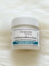 Christophe Robin Cleansing Purifying Scrub With Sea Salt 1.35 oz/40 ml Authentic