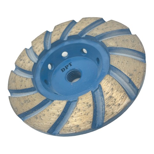 4 Inch Concrete Turbo Diamond Grinding Cup Wheel for Angle Grinder M14 Thread - Picture 4 of 8