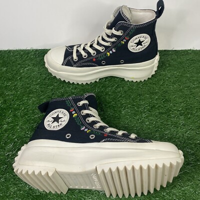 Converse Run Star Hike Floral Embroidery A02192C Egret  display picture 2