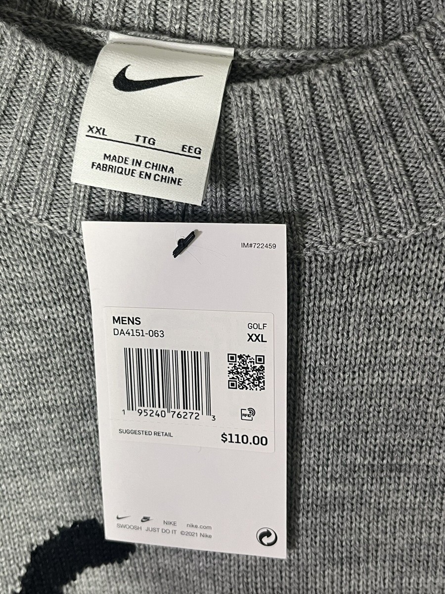 Nike Golf Tiger Woods Jumper-Knit Golf Crew Neck Sweater DA4151