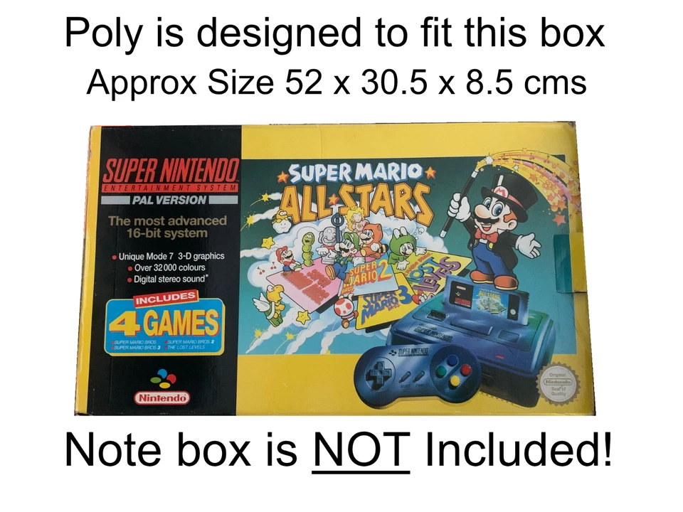 Reproduction Polystyrene (aka Polys/Inserts/styrofoam) for Nintendo SNES Console - Image 3 of 4