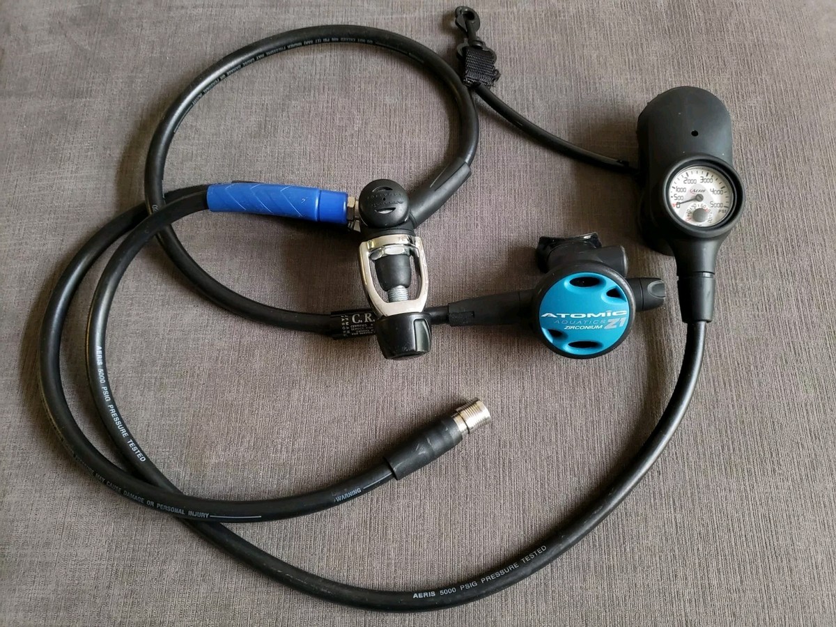 Scuba Diving Regulator set Atomic Z1 Zirconium & Aeris 3 Gauge
