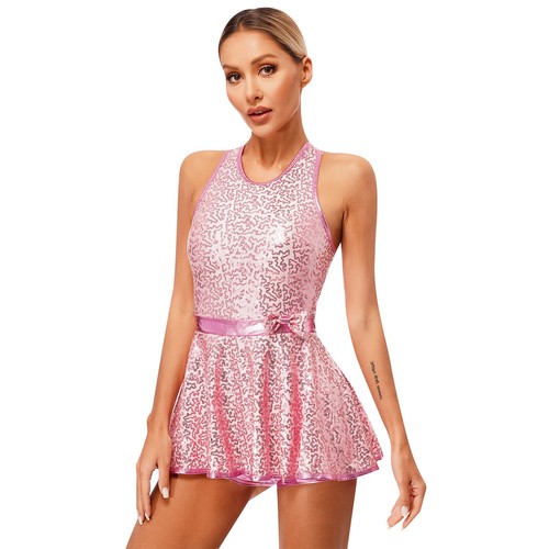 Womens Leotard X-Back Dress Jazz Bodysuit Ballet Dancewear Modern Jumpsuit Tap - Picture 36 of 64