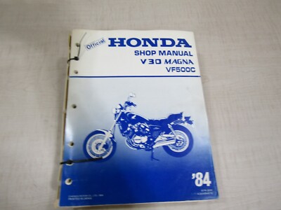 HONDA OEM SERVICE MANUAL 1984 V30 MAGNA VF500C