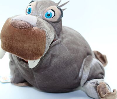 VINTAGE 1980's Disney Store DASH 14'' Plush Little Mermaid Walrus Toy VERY RARE!