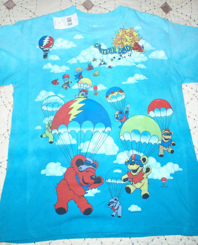 NEW Grateful Dead Parachuting Bear Tie Dye Shirt S NWT - Picture 2 of 6