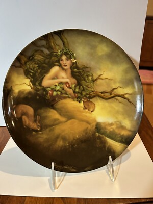 Set of 4 ''The Four Ancient Elements'' Collector Plates-Vtg/Original Box, Signed