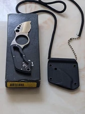 Rare Spyderco SPOT FB08BMS Fixed blade  Micarta Handle Neck Knife Mint NIB!!