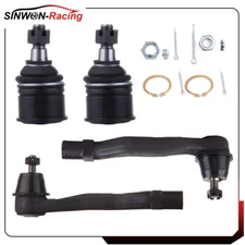 For 1992-2000 Honda Civic 4Pcs Lower Ball Joints Steering Outer Tie Rod End Kits