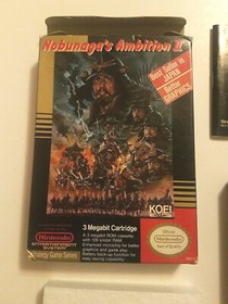 Nobunaga's Ambition II 2 (Nintendo NES) Authentic Complete GREAT Shape CIB Game