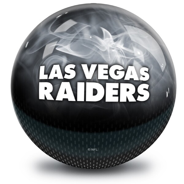 OTB NFL Las Vegas Raiders On Fire Bowling Ball