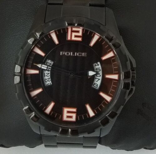 Reloj POLICE WATCH. Esfera negra y naranja. Precio original 159 € - Afbeelding 1 van 6