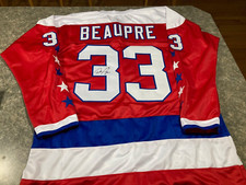 Capitals Don Beaupre signed jersey W/COA