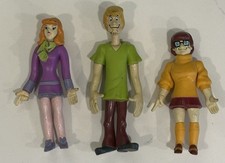 3pcs Scooby Doo Crew Mates Gang Shaggy Daphne Velma Action Figures 5'' Toys Rare