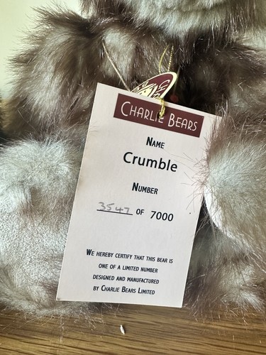 Charlie Bears Limited “Rhubarb” & “Crumble” Limited Editions #3527/7000. - Picture 8 of 14