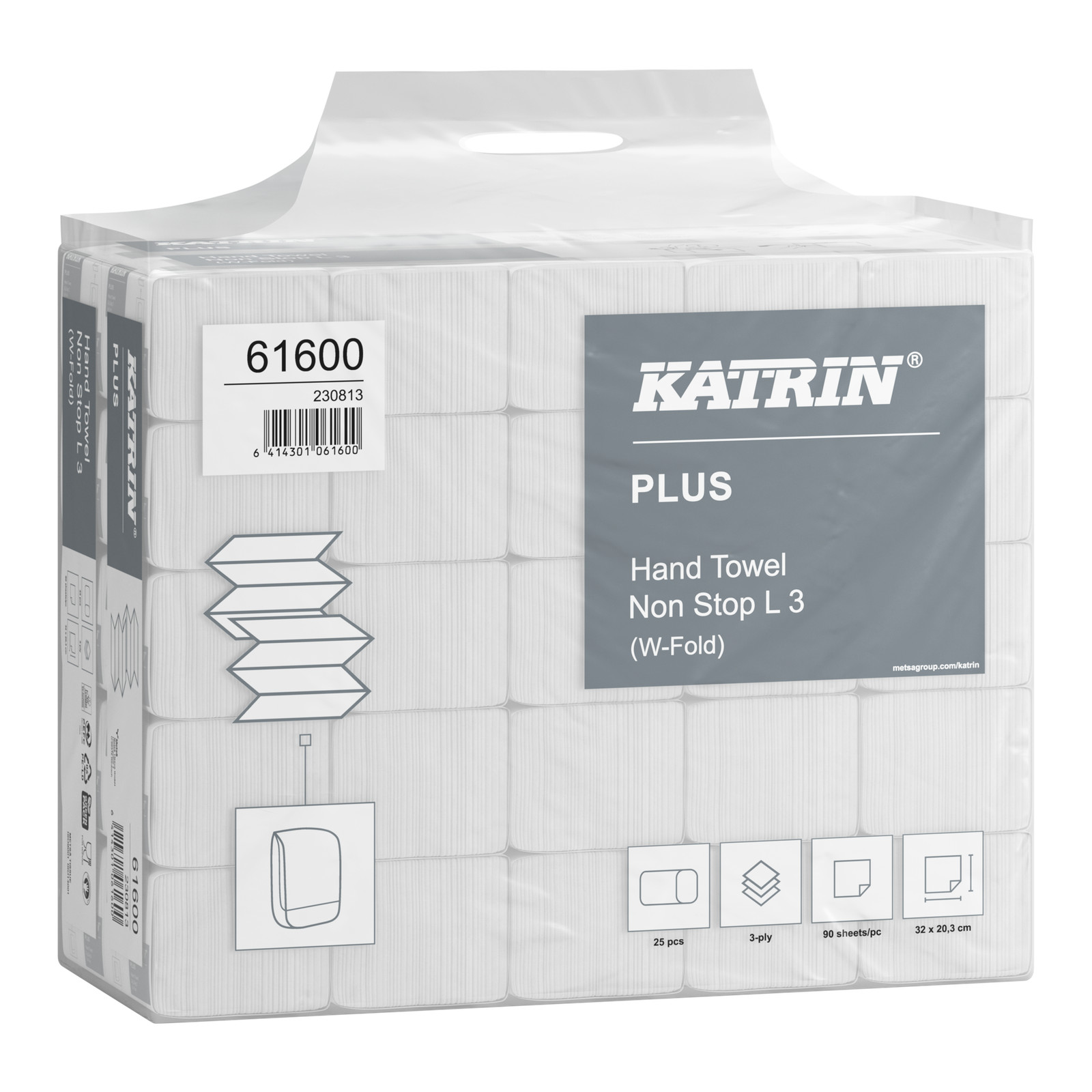Katrin Plus W Towels Fold Non Stop L 3 Hand Paper Towels BNIB Pack of 25
