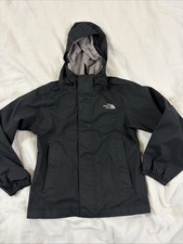 The North Face Girls XXS Full Zip Dryvent Rain Jacket Black Hooded