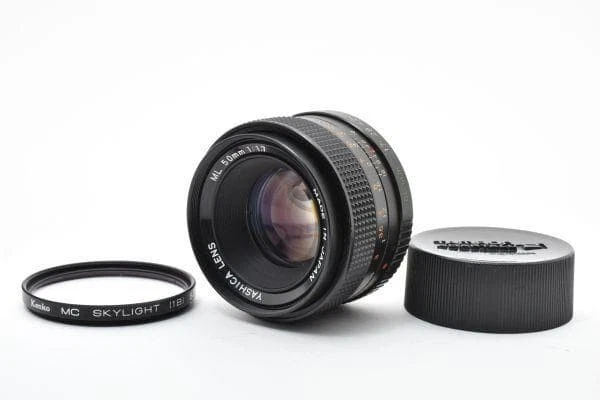 Yashica Camera Lenses 50mm Focal f/1.7 Maximum Aperture for sale