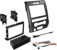 Single or Double DIN Radio Complete Dash Kit, 2009-2014 Ford F-150 with Antenna