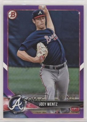 2018 Bowman Draft Purple /250 Joey Wentz #BD-62 n1u
